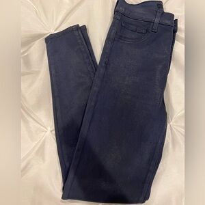 J BRAND LILLIE BLUE WAX HIGH RISE SIZE 25